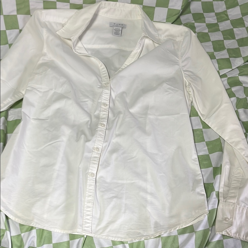 White Button-Up Shirt